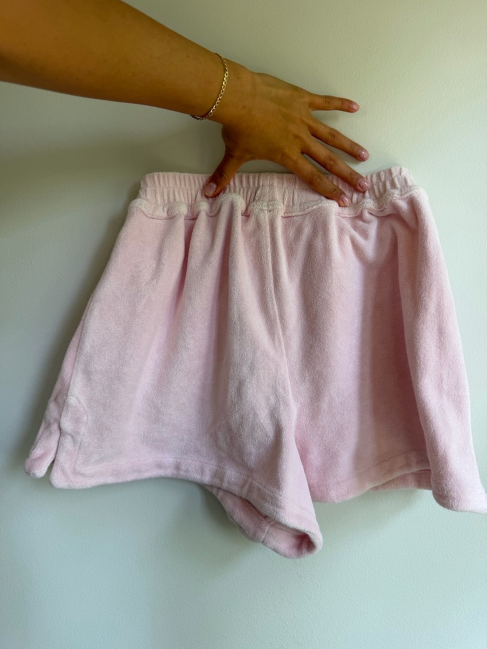 Frankie's Bikinis Terry Shorts Pink - Picture 2 of 3